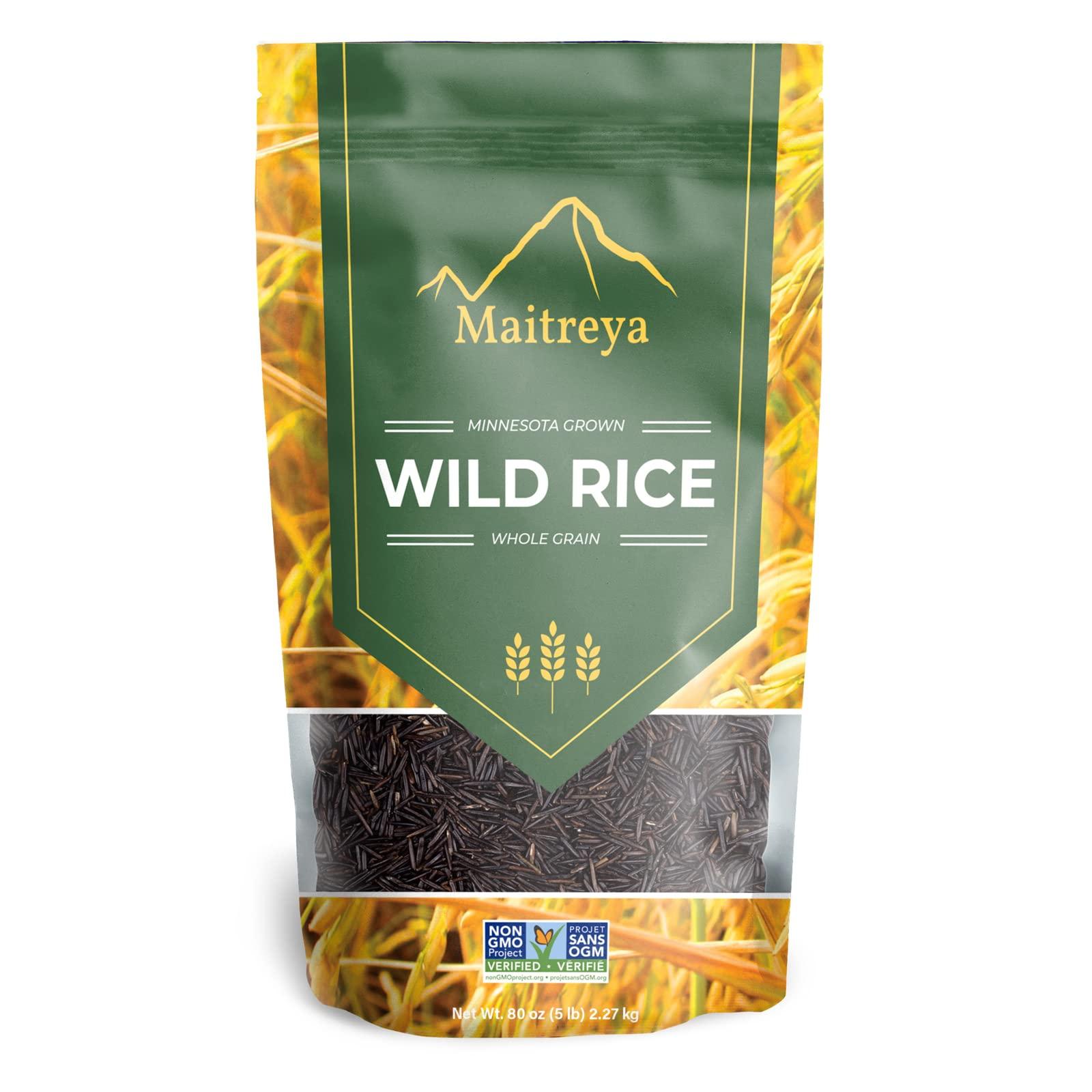 MAITREYA 100% All Natural NON-GMO Minnesota Wild Rice 5lbs