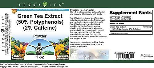 TerraVita Green Tea Extract (50% Polyphenols) (2% Caffeine) Powder (1 oz, ZIN: 514484)