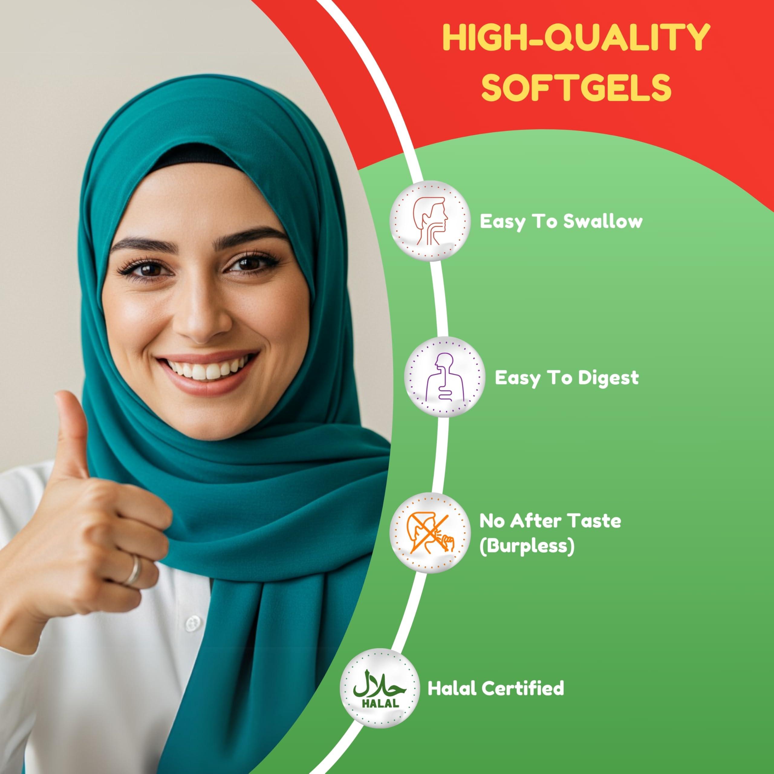 SHIFAA NUTRITION SHIFAA NUTRITION Halal Vitamin D, Halal Vitamin D3, 5000 IU Softgels, 120 Servings. Non-GMO, Gluten-Free, Supports: Structure, Bones, Teeth, Heart, Muscle & Immune Functions