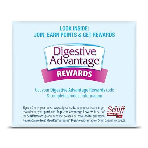 Digestive Advantage Digestive Advantage Probiotics For Digestive Health, Daily Probiotics For Women & Men, Supports Gut Health, Occasional Bloating & Diarrhea, Minor Abdominal Discomfort, & Immune Support, 60ct Capsules