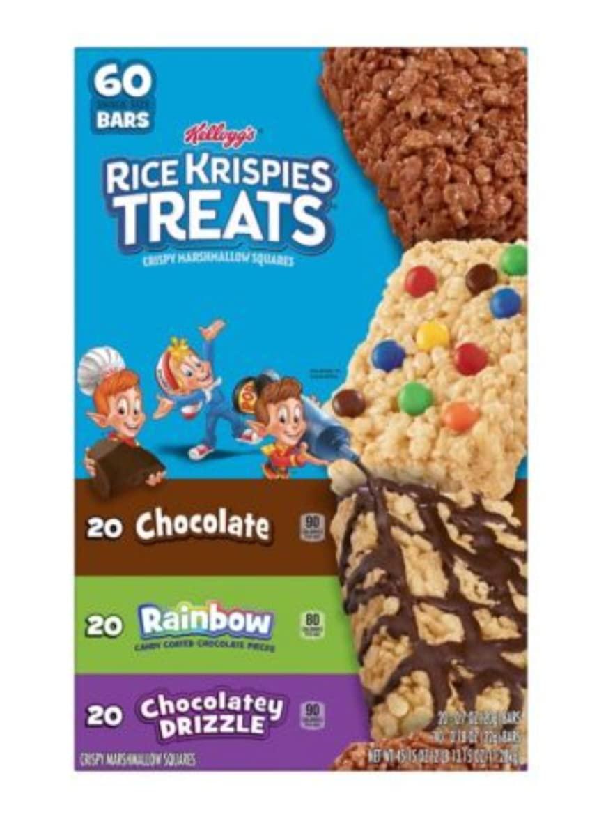 Kellogg's Kellogg's Rice Krispies Treats Snack Bars Variety Pack, 60 ct