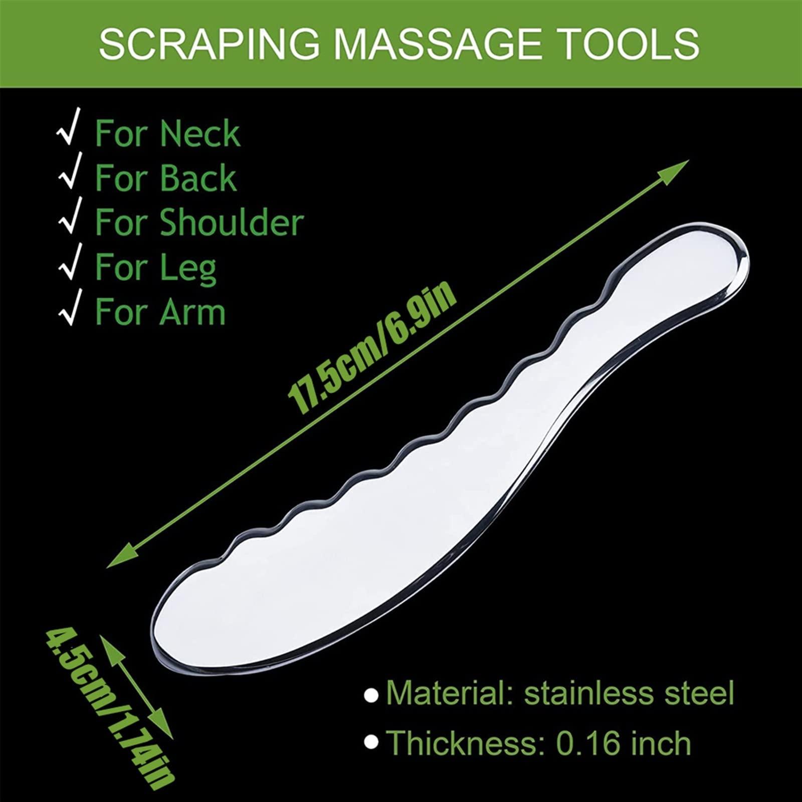 MOBYAT Muscle Scraper Tools Soft Tissue Massage Tool Scraping Tool Meridian Dial Bar Manual Acupuncture Pen Reflexology Tool 1Pcs