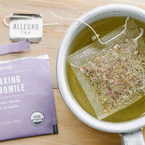 Allegro Coffee Allegro Tea, Organic Relaxing Chamomile Tea Bags, 20 ct (Pack of 2)