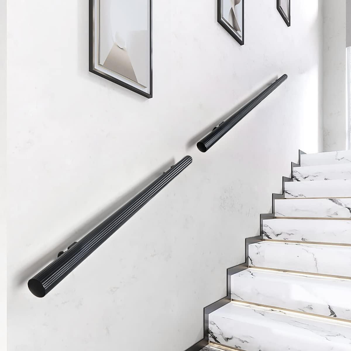 HSPLXYT HSPLXYT Stair Hand Rail,Outdoor & Indoor Stairs, Corridor Stair Corridor handrail, Elderly Disabled Barrier Free Bathroom, Toilet, Anti-Skid Toilet, Aluminum Alloy handrail (Size : 100cm)