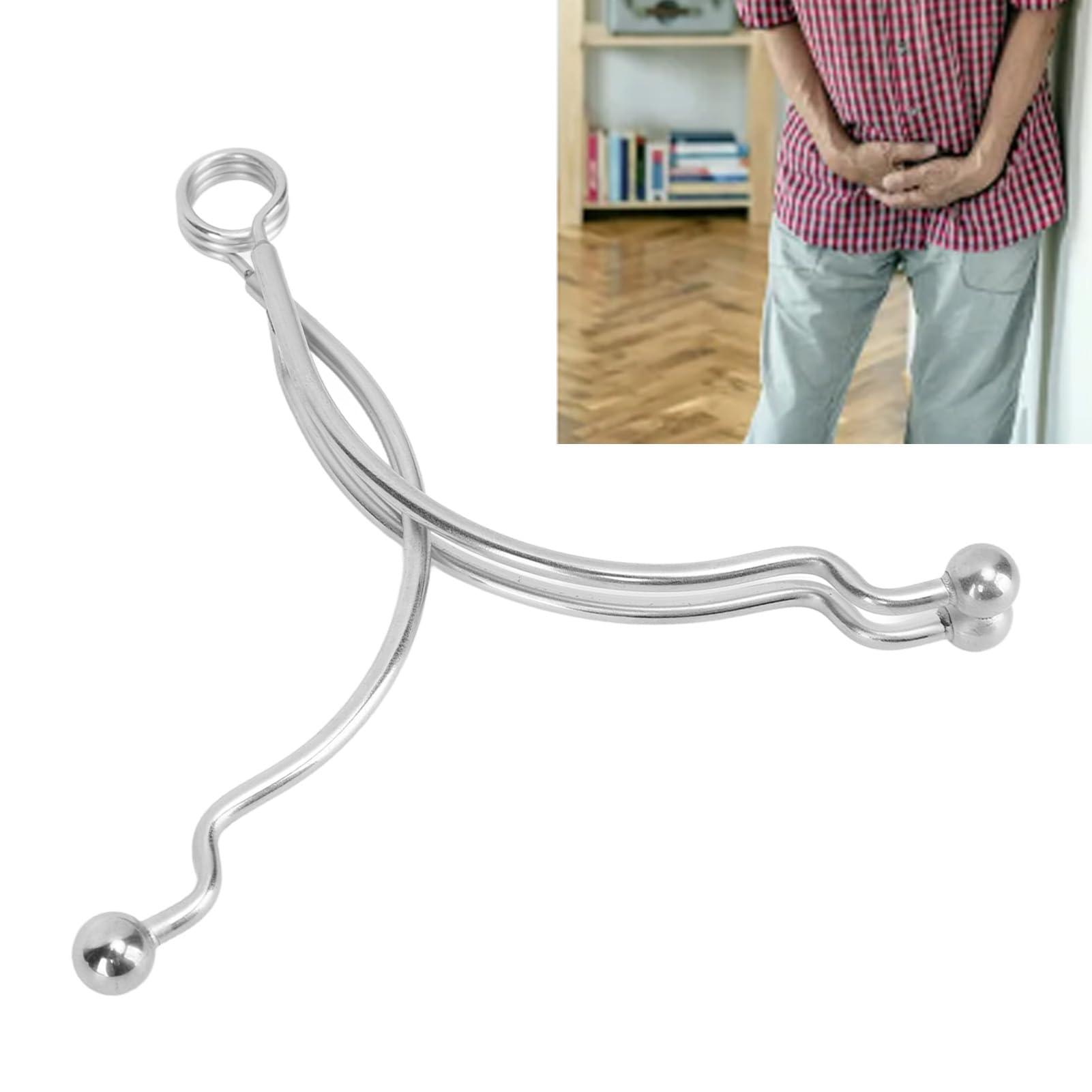 Horoper Horoper Man Incontinence Clamp, Man Urinary Incontinence Clamp Stainless Steel Leakage Proof Incontinence Clamp for Daily