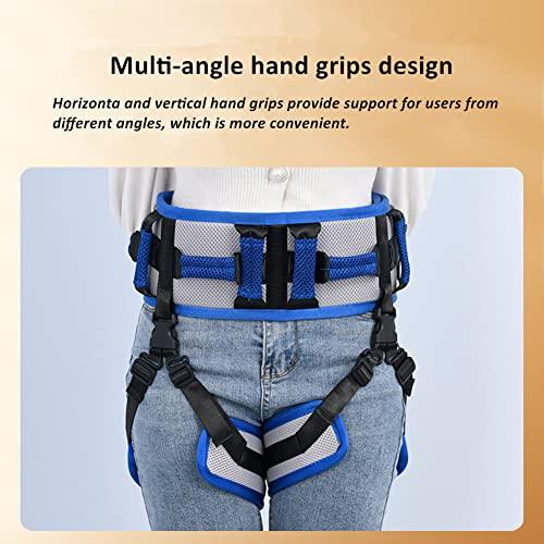 WEEOATAR WEEOATAR Medical Nursing Gait Belt, Non-Slip Transfer Nursing Sling with Handles, Mobility Standing and Lifting Aid Transfer Belts for Disabled, Elderly, Injured (Blue)