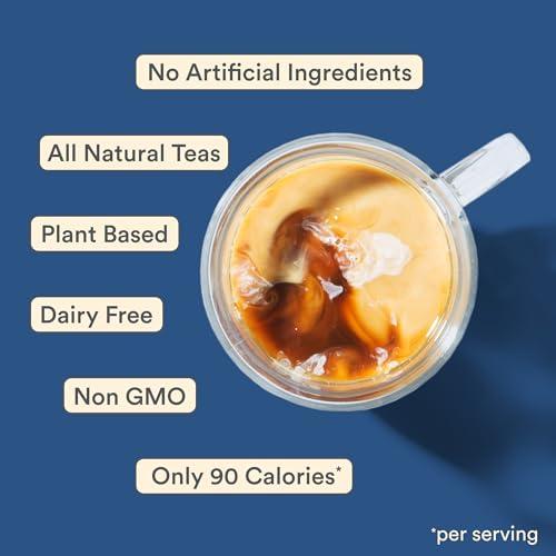 Stash STASH Earl\'s Delight Earl Grey Tea Latte Concentrate - Barista Style Caffeinated Black Tea Beverage - Crafted in Oregon - Plant Based and Dairy-Free, Serve Hot or Iced, 32 fl oz (Pack of 6)