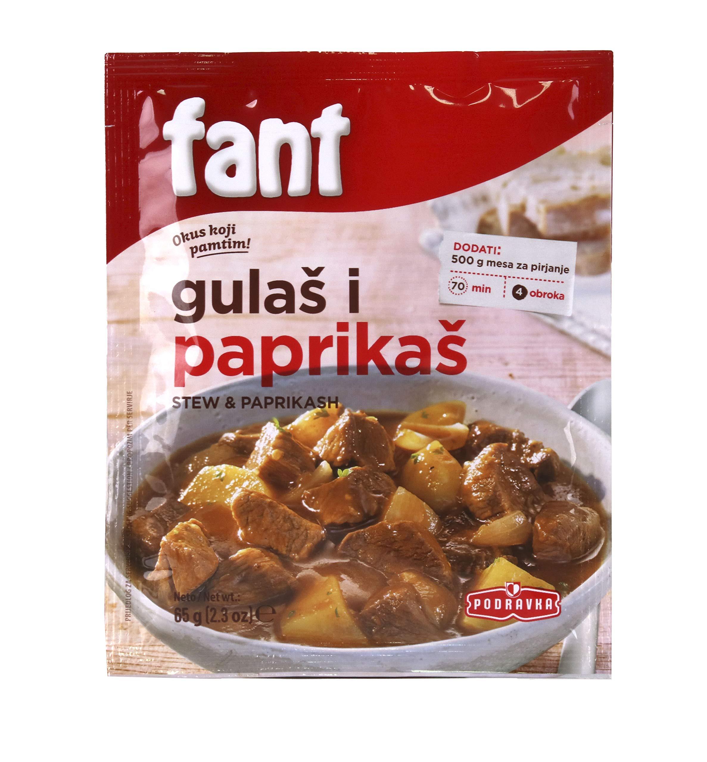 Fant Fant Seasoning Mix For Stew & Paprikash, 65 Gram (Pack Of 22)