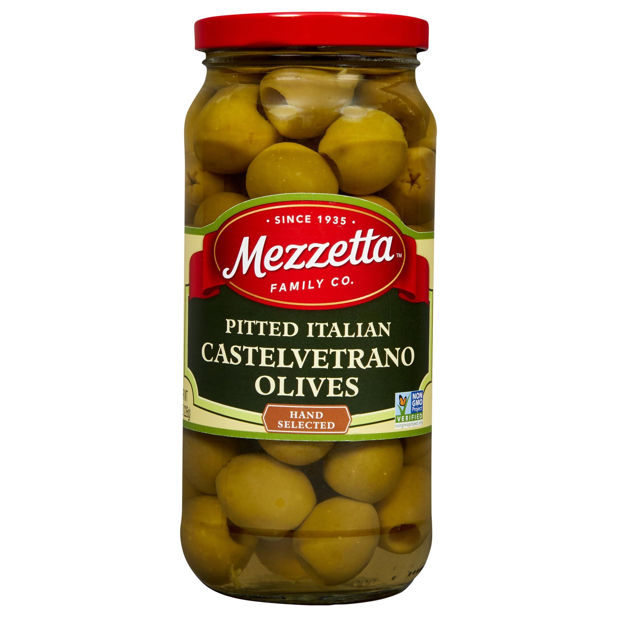 Mezzetta Mezzetta Pitted Castelvetrano Italian Green Olives, 8 oz