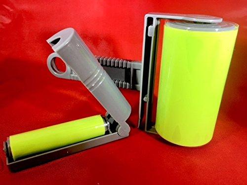 GARDWEN Best Sticky Original Gel Lint Roller Cleaner and Pet Hair Remover, Washable and Reusable, Set of Two For Clothes, Dog Hair, and Car Seats, Green
