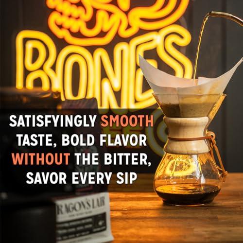 Bones Coffee Company Bones Coffee Company World Tour Sample Pack Gift Set, Medium Roast Whole Bean Coffee Low Acid Flavored Coffee Beans (4 oz, Pack of 5)