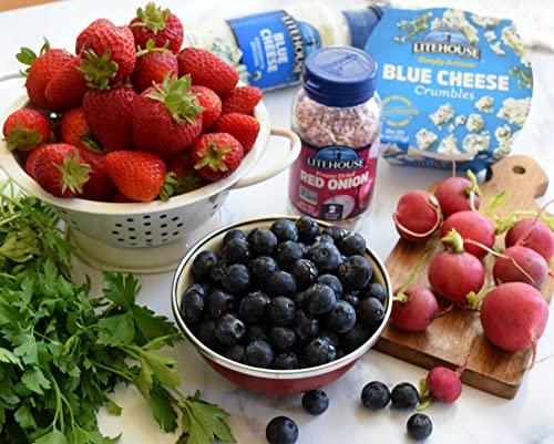 Litehouse Litehouse Freeze Dried Red Onion - Substitute for Fresh Red Onion, Jar Equal to 2 Red Onion Fresh, Organic, Red Onion Seasoning, Non-GMO, Gluten-Free - 0.60 Ounce 3-Pack