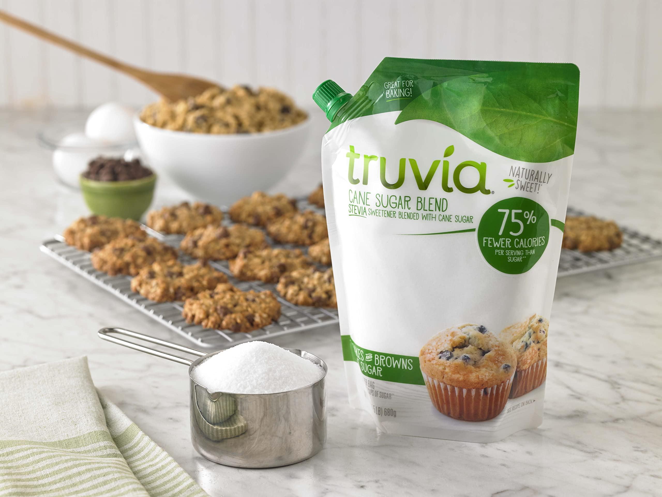 Truvia Truvia Cane Sugar Blend, Natural Stevia Sweetener and Cane Sugar, 24 oz