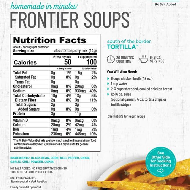 Anderson House Anderson House Frontier Soups Combo Pack: (1) Illinois Prairie Corn Chowder, 7 oz and (1) South of the border Tortilla, 4.5 oz