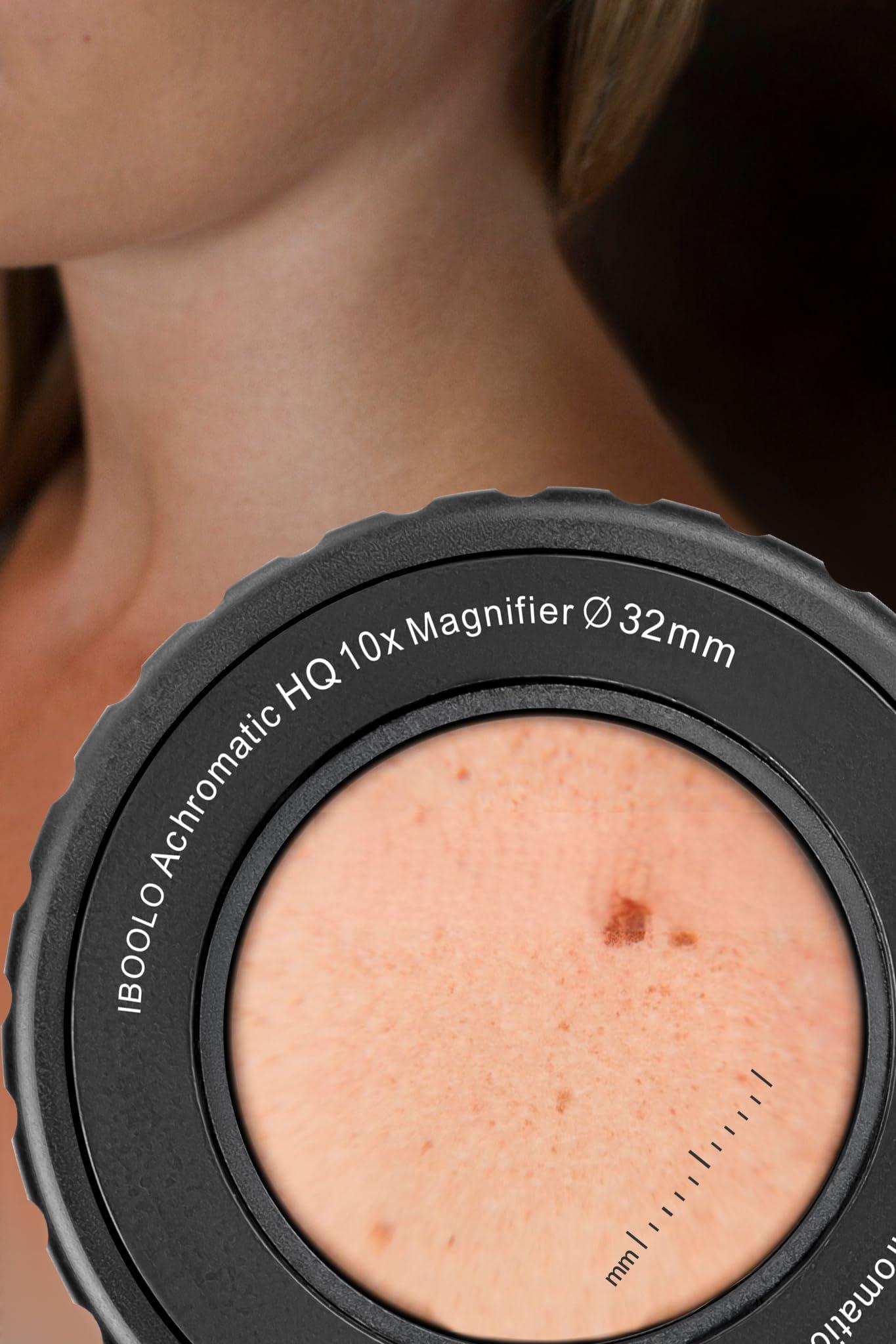 Iboolo&EooEye IBOOLO Professional Handheld 10X Magnify DE-4100 Dermatoscope