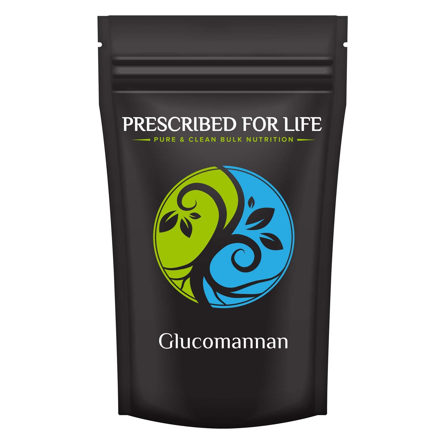 Prescribed For Life Prescribed For Life Glucomannan Powder | Dietary Fiber Supplement Made from Konjac Root | Vegan & Non GMO | 80% Glucomannan (Amorphophallus konjac) (5 kg / 11 lb)