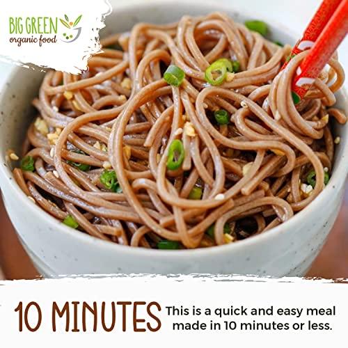 Big Green Organic Food Big Green Organic Food- Organic Buckwheat Capellini, 8.8oz, 100% buckwheat, Gluten-Free, Non-GMO (3 Pack)