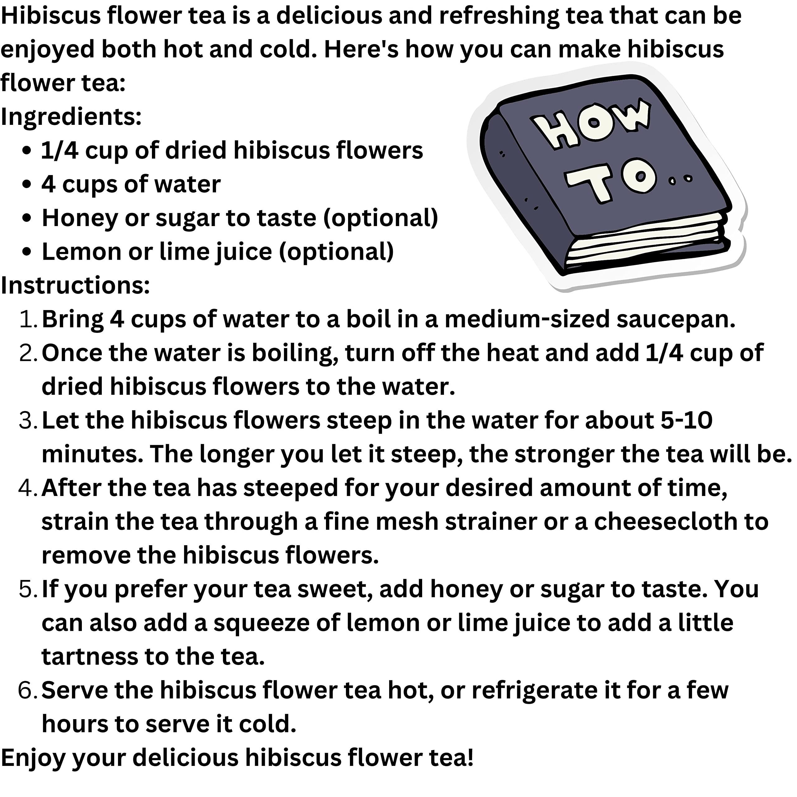 ZAVBE ZAVBE Hibiscus Tea 1lbs Dried Hibiscus Flower Perfect for Hibiscus Tea loose leaf, Flor de Jamaica, Cut and Sifted Packaged in Resealable Bag Hot & Iced Tea, Whole Flowers and Petals. (16, Ounces)