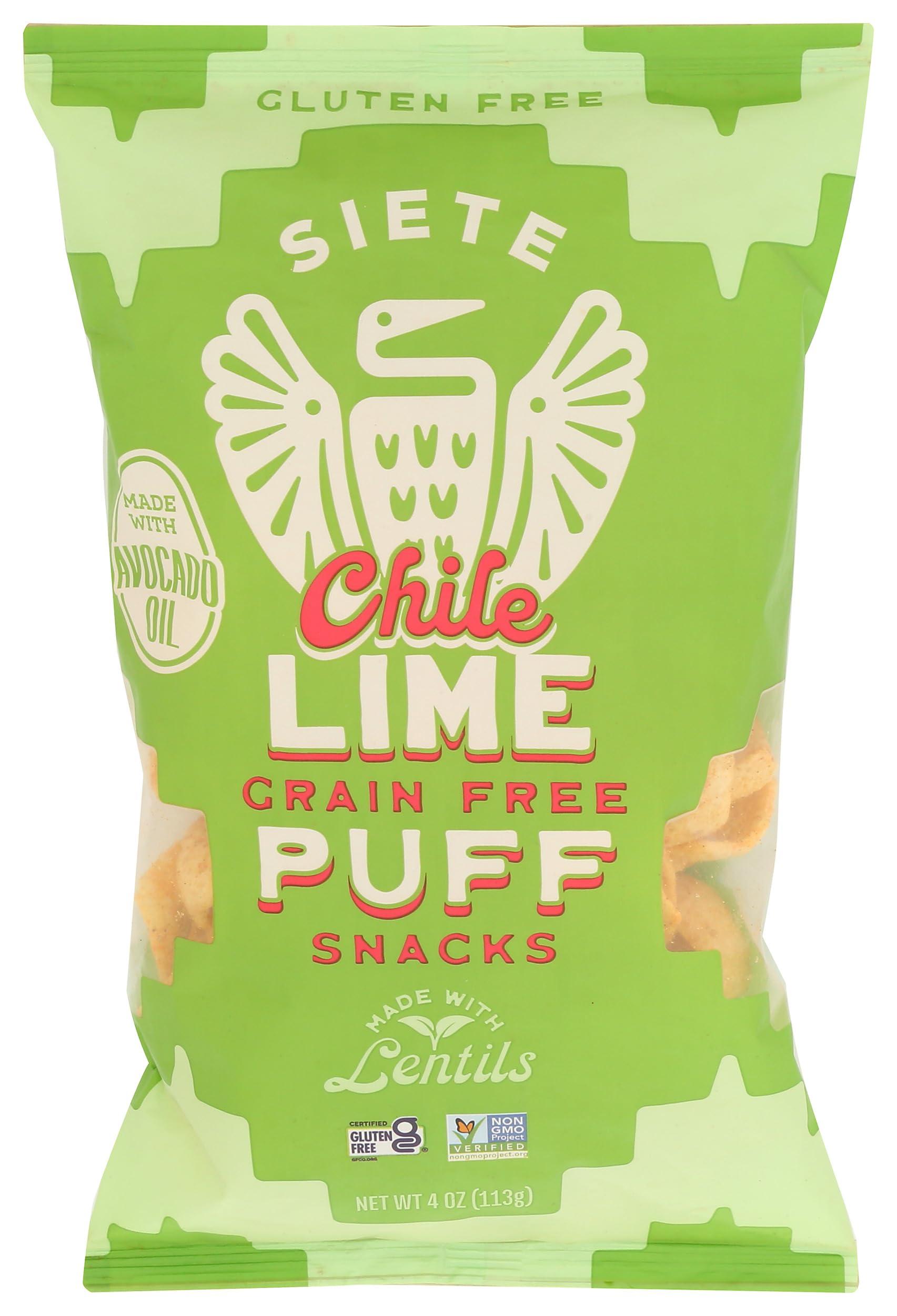 Siete SIETE FAMILY FOODS Chile Lime Puffs, 4 OZ