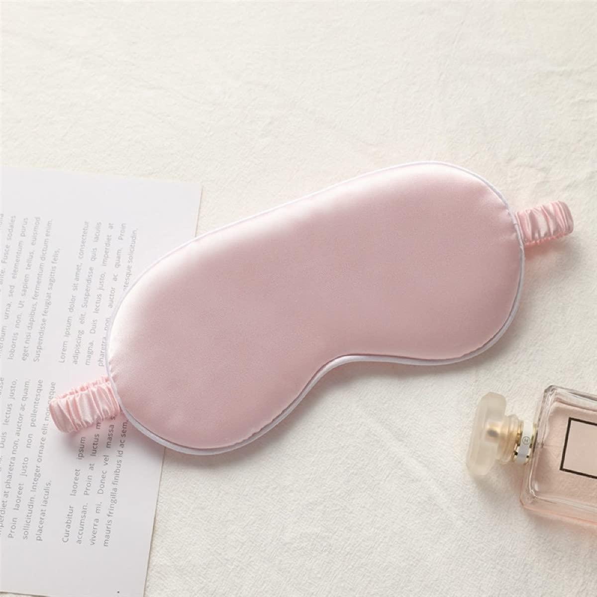 Laviz Pink Sleep Masks for Women with Elastic Headband, Soft Eye Masks, Lightweight Comfortable Blindfold, Silk Eye mask