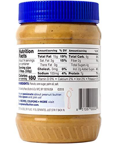 Peanut Butter & Co. Peanut Butter & Co. Crunch Time Peanut Butter, Non-GMO Project Verified, Gluten Free, Vegan, 16 Ounce (Pack of 6)