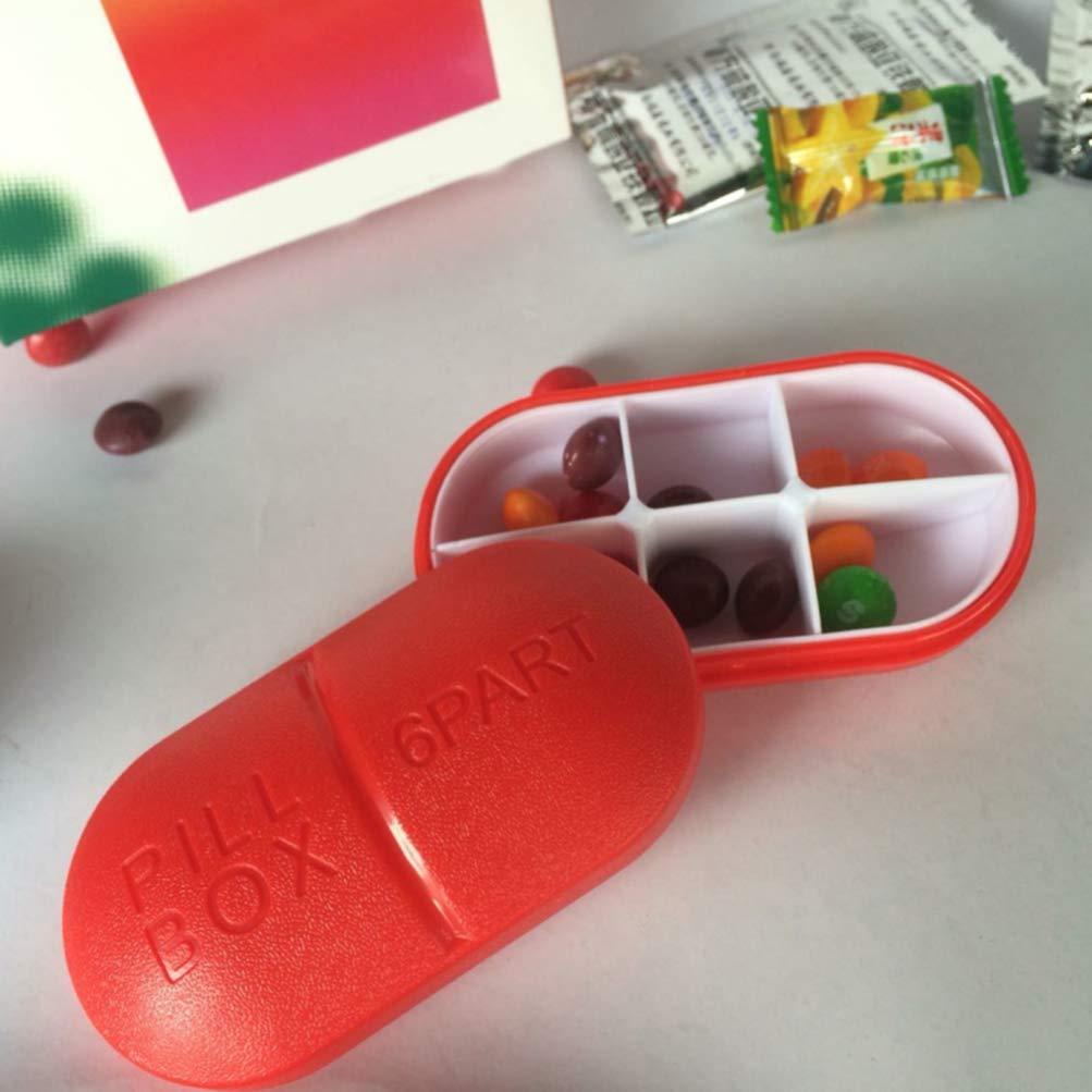 DOITOOL Small Pill Container Pill Case for Purse Mini Medicine Case Pill Holder Pill Organizer Medicine Chest Pill Box Capsule Travel Medicine Box