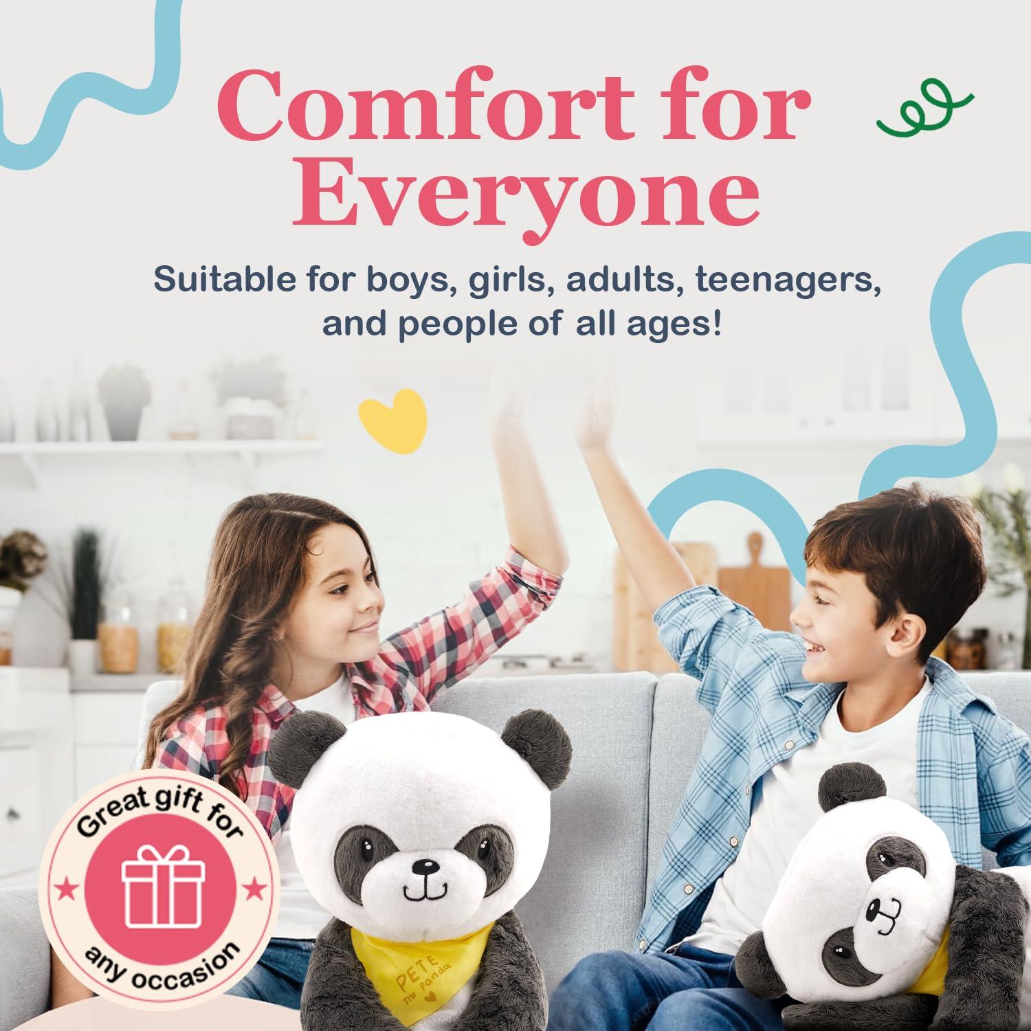 Lilly\'s Love Lilly\'s Love Weighted Stuffed Animal, 5lb | Sensory Weighted Plush for Kids and Adults | Machine Washable Plushies w/Removable Inner | Calming Weighted Stuffed Animals for Anxiety, Pete The Panda