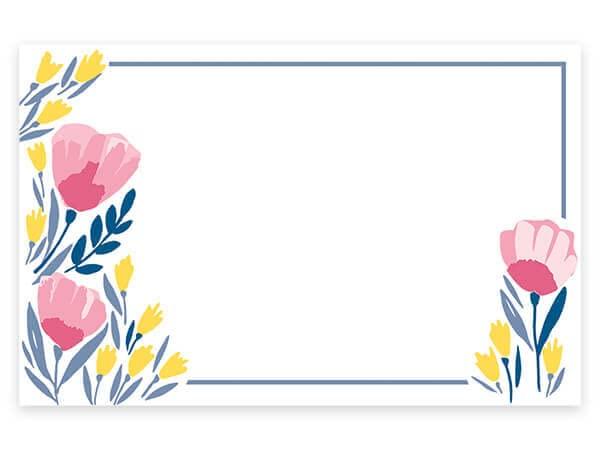 Generic Pink Petals Enclosure Gift Card 3.5x2.25\", 50 Pack Weddings Birthday Parties Events Decorations Gift Tags Placecards Personal Messages