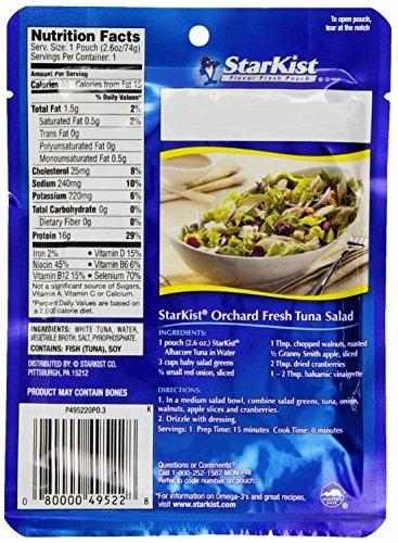 StarKist StarKist Albacore White Tuna in Water, 2.6-Ounce Pouch (Pack of 8)