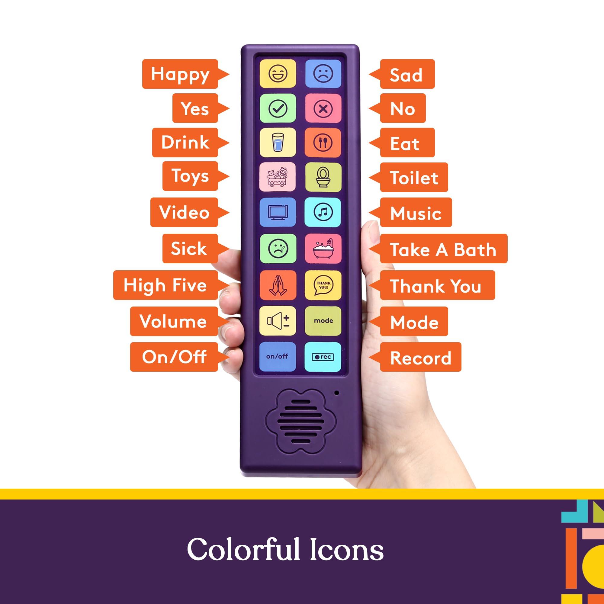 Special Supplies Special Supplies AAC Communication Device for Speech Therapy, Talker Buddy Communication Device for Non Verbal Kids & Adults, Autism Talking Aids for Home or School, Travel Bag, Recording Option