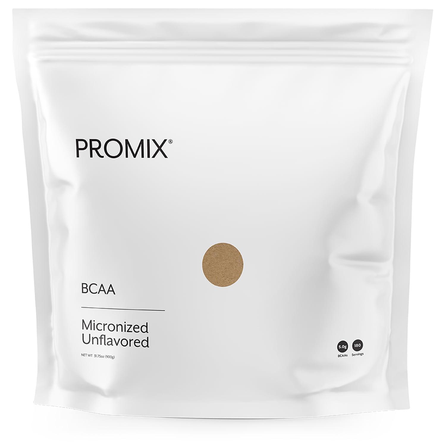 ProMix Nutrition Promix BCAA Powder - Unflavored - Plant-Based Branched Chain Amino Acids - Sugar Free, Gluten Free, No Artificial Flavors - 180 servings