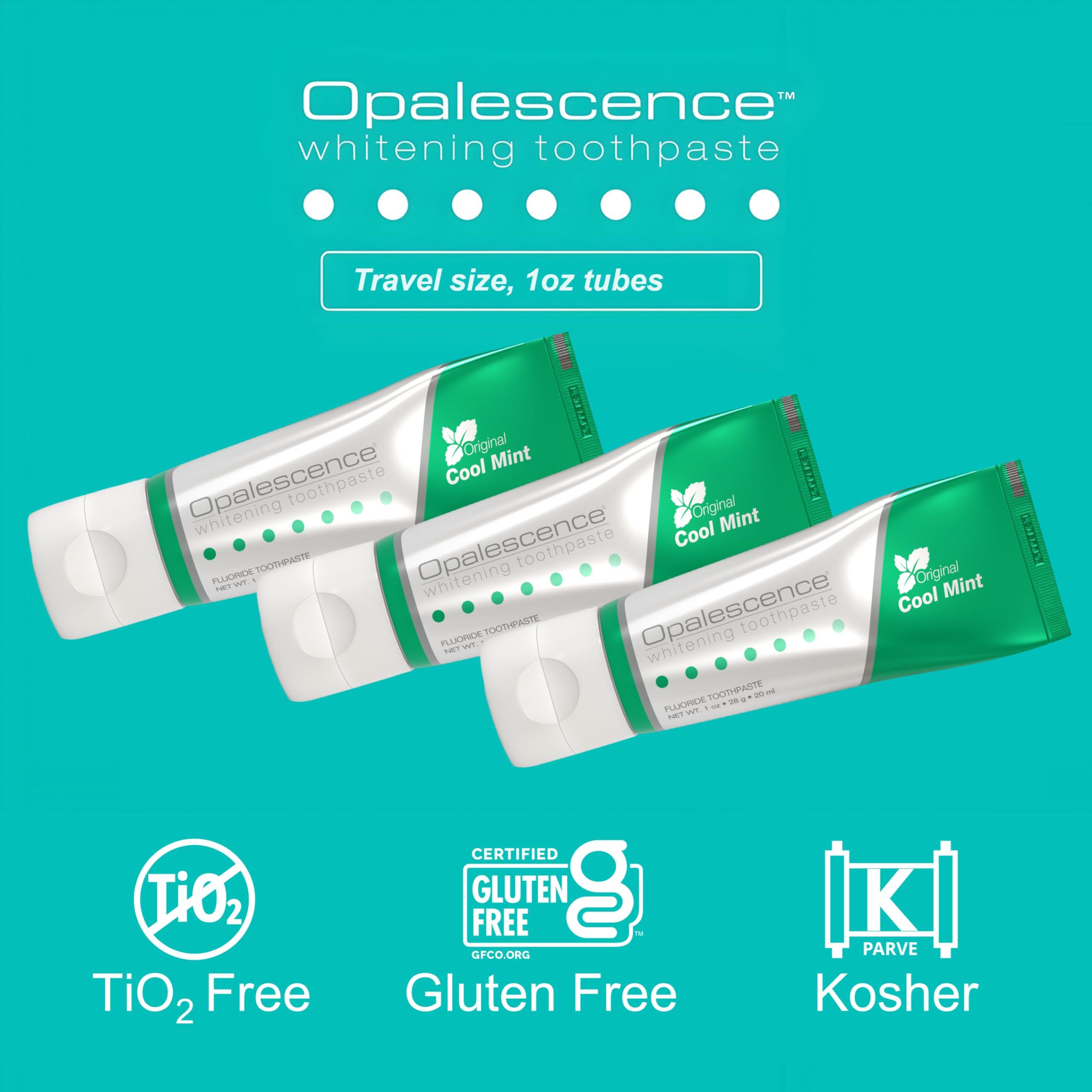 Opalescence Opalescence Whitening Toothpaste Travel Size 1 Ounce (2 Pack) Fluoride Teeth Whitening Toothpaste, Mint Flavor 402-2