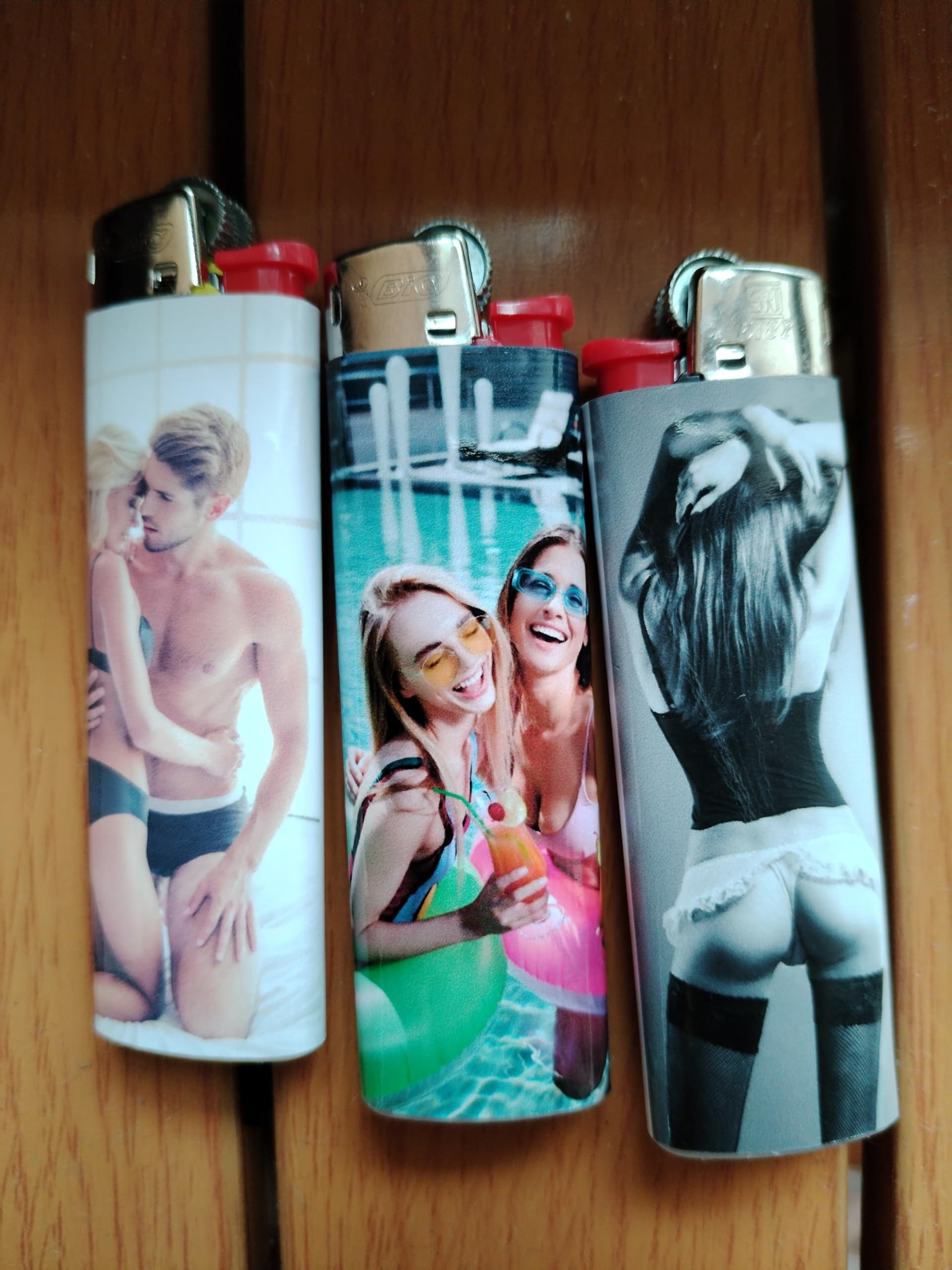 NineLife Basics Custom Photo Lighter WrapsCustom Lighters with Pictures,Suitable for Bic Pocket Lighter,Upload Different PhotosCompany Gifts and Wedding Favors(Lighter Not Included) (8)