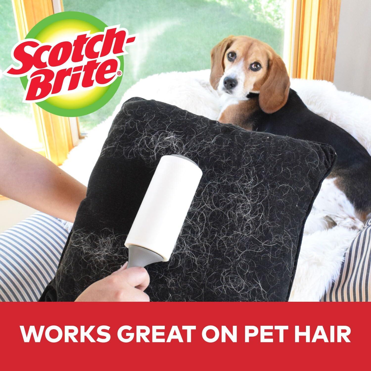 Scotch-Brite Scotch-Brite Lint Roller Refill, Works Great On Pet Hair, 60 Sheets ( Pack Of 6 ) ( Packaging May Vary )