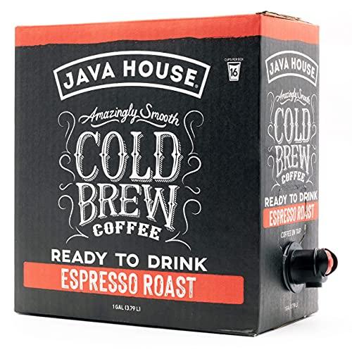 Java House Java House dark roast Liquid Cold Brew Coffee On Tap, Espresso, 128 Fl Oz