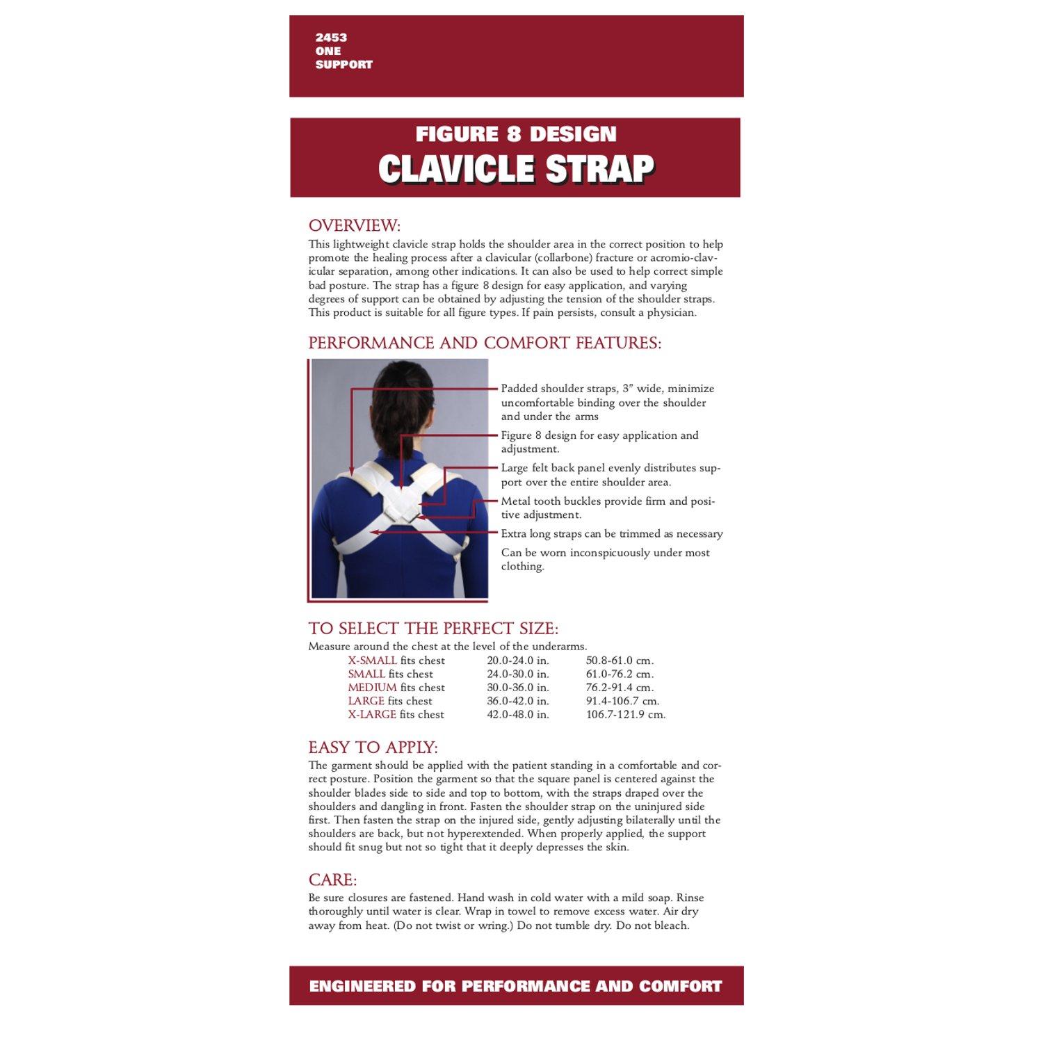 OTC OTC Clavicle Strap, Figure-8 Style, Shoulder Support, X-Small