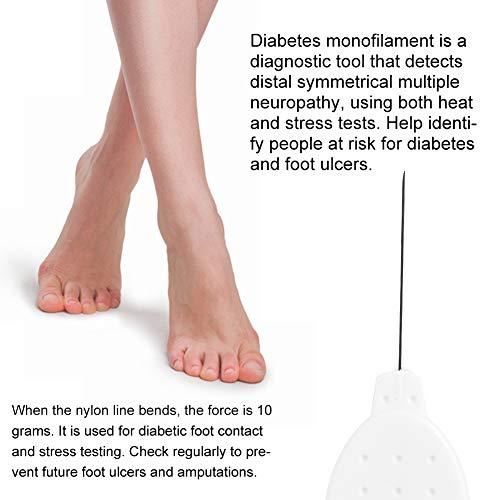 ANGGREK Test Monofilaments, Foot,Test Monofilaments, Foot Test Monofilaments Screening Tool for Monofilament Test 10g