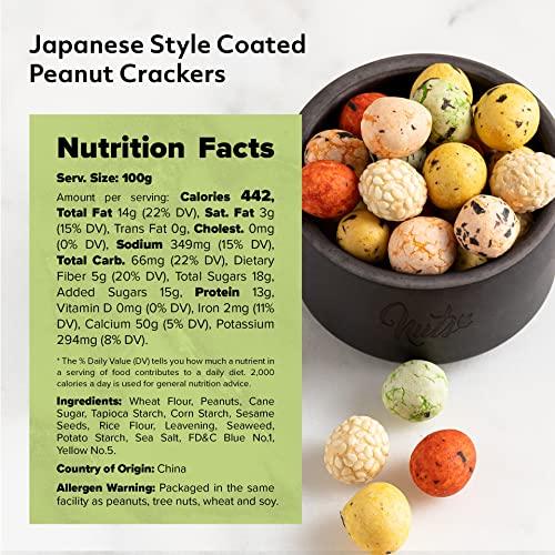 NUTS - U.S. - HEALTH IN EVERY BITE ! NUTS U.S. - Japanese Coated Peanut Crackers | Japan Mix | No Trans Fat and Non-GMO | Natural Snacks | Packed in a Resealable Bag!!! (Japan Mix, 3 LBS)