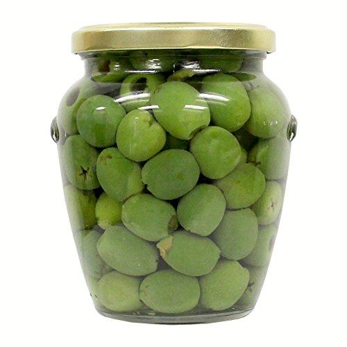 Giusto Sapore Giusto Sapore Italian Olives - Castelvetrano Pitted - Premium Gourmet GMO Free - Imported from Italy and Family Owned - 19.4oz.
