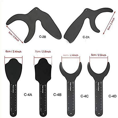 N/U 6Pcs Dental Photo Contrast Black Background Board Intraoral Orthodontic Photographic Contrast Palatal Photography Contraster