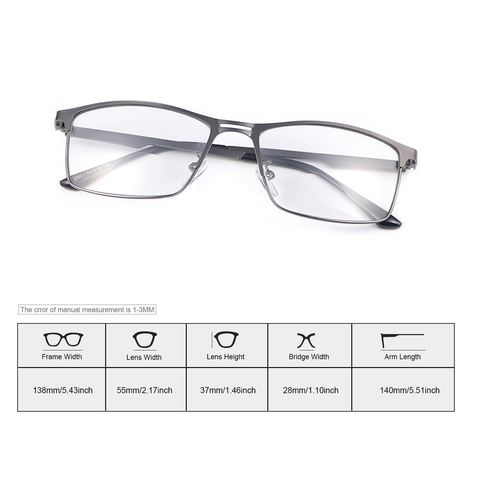 Vepiant Vepiant Photochromic Bifocal Reading Glasses Men Women Transition Sunglasses UV400 Protection Sun Readers Far and Near Dual-Use Blue Light Blocking Eyeglasses Full Rim Metal Frame Presbyopia Eyewear