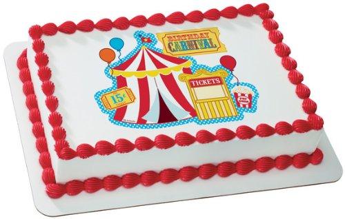 Whimsical Practicality Carnival Edible Cake Topper Decoration