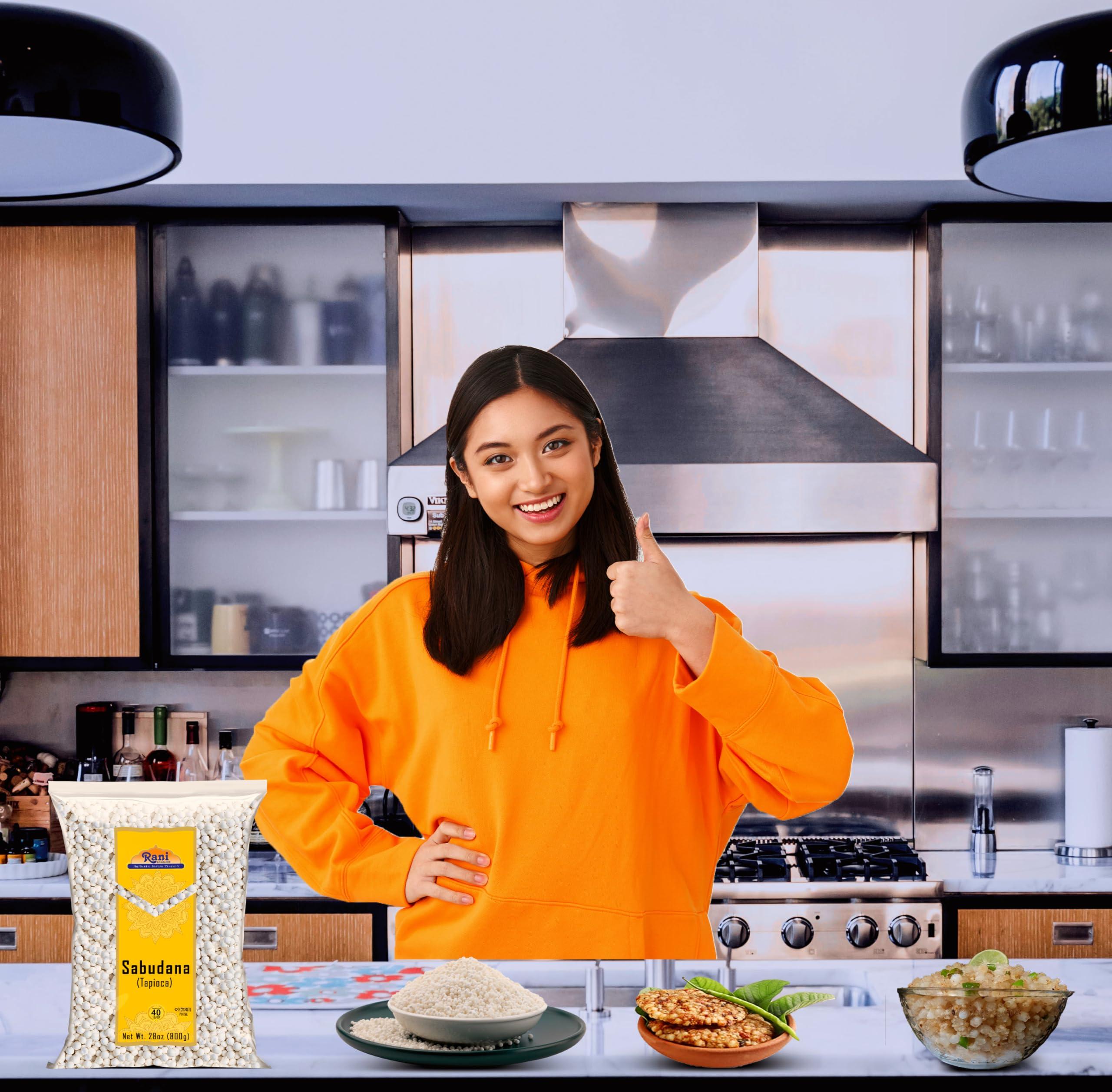 Rani Brand Authentic Indian Products Rani Sabudana (Tapioca / Sago) Pearls 28oz (800g) ~ All Natural | Vegan | No Colors | NON-GMO | Indian Origin