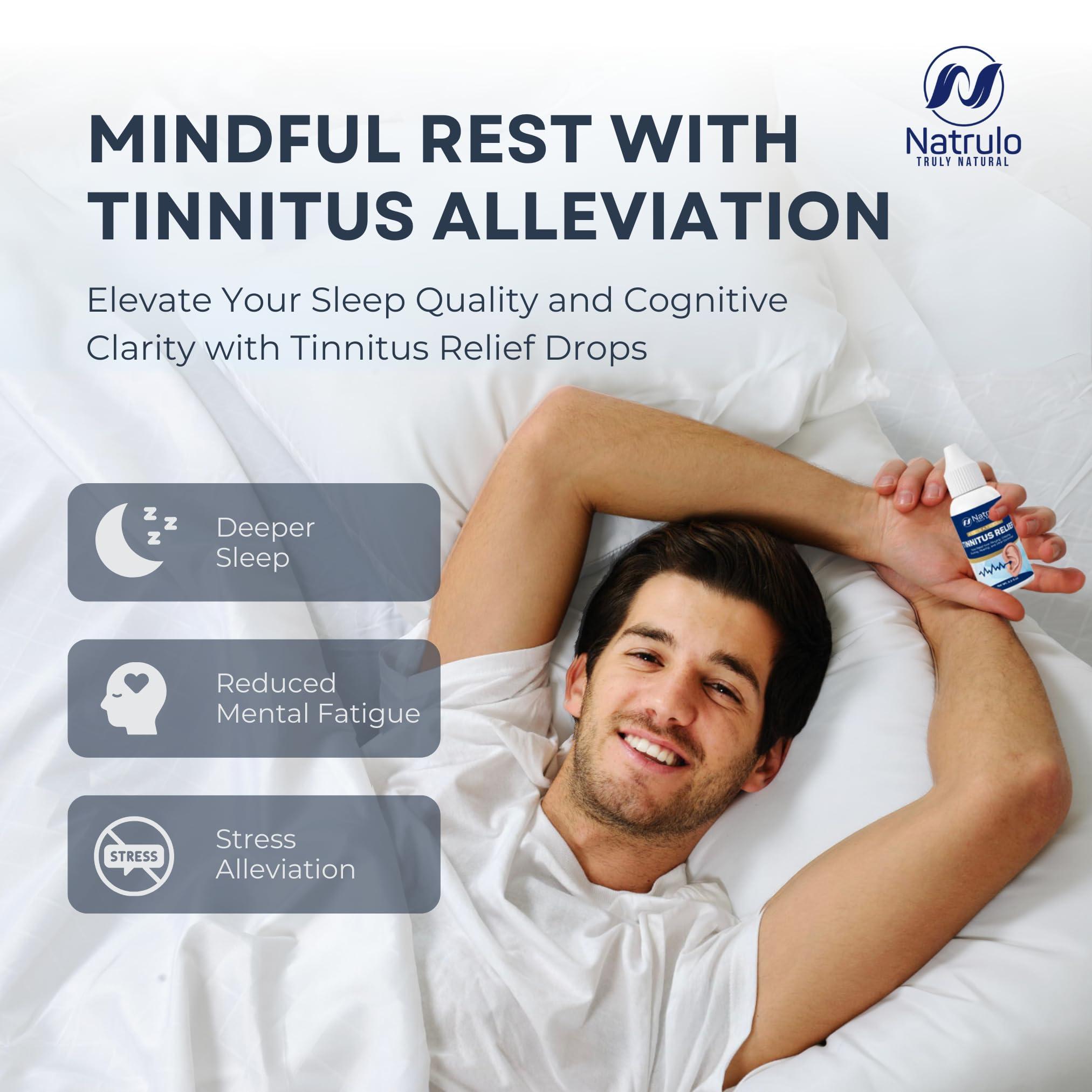 Natrulo Tinnitus Relief for Ringing Ears Natural Ear Ringing Drops for Tinnitus Treatment Sooth Discomfort, Reduce Ear Noise Ear Cleaner Ear Wax Removal Drops Improve Hearing & Ear Health, Made in USA