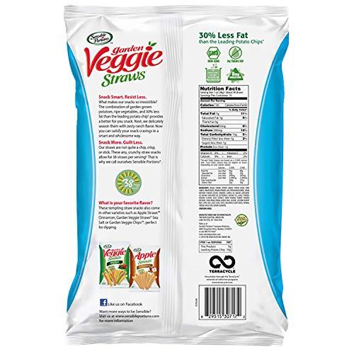 Sensible Portions Sensible Portions Garden Veggie Straws, Zesty Ranch, 16 Oz (Pack of 6)