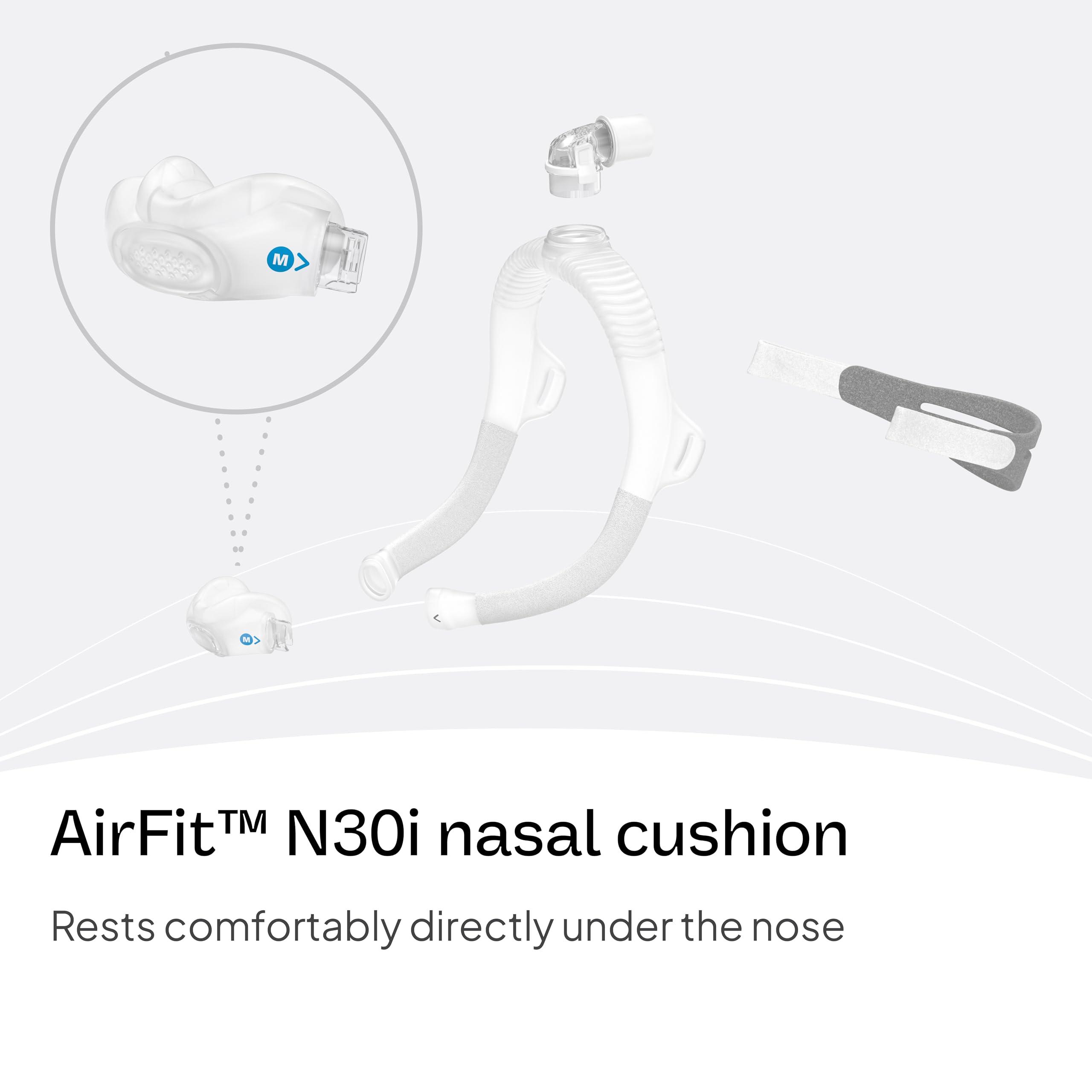 ResMed ResMed AirFit N30i Cushion - Nasal CPAP Mask Cushion Replacement - Soft Silicone - Quiet Venting - CPAP Supplies & Accessories - Medium