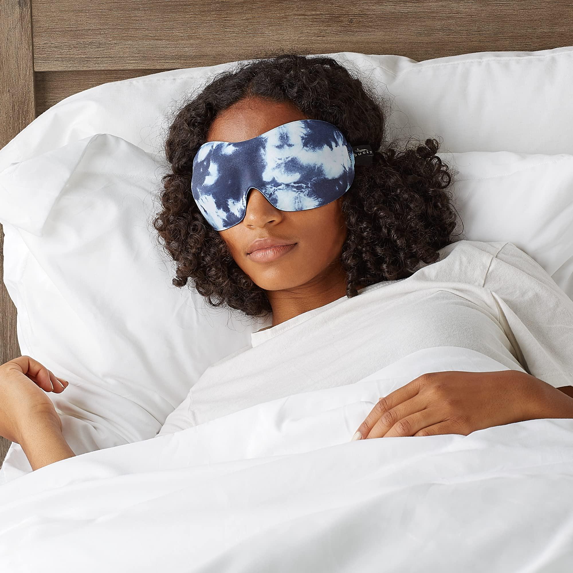 Bucky Bucky 40 Blinks No Pressure Printed Eye Mask for Travel & Sleep, Tie-Dye, One Size