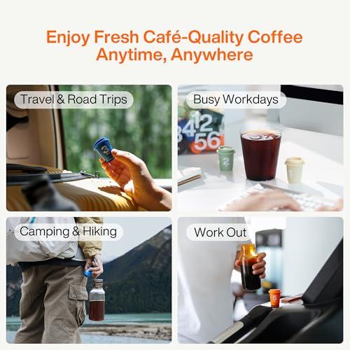 SaturnBird SATURNBIRD Coffee Instant Cold Brew - Medium, Dark Roast Variety Pack, 3 Roast Levels (NO.4-6), 100% Arabica Coffee Powder, Enjoy Cold/Hot, 24 Single Serves Perfect for Iced Coffee