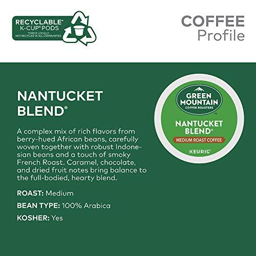 Green Mountain Coffee Roasters Green Mountain Coffee Nantucket Blend Keurig Single-Serve K-Cup Pods, Medium Roast Coffee, 12 Count