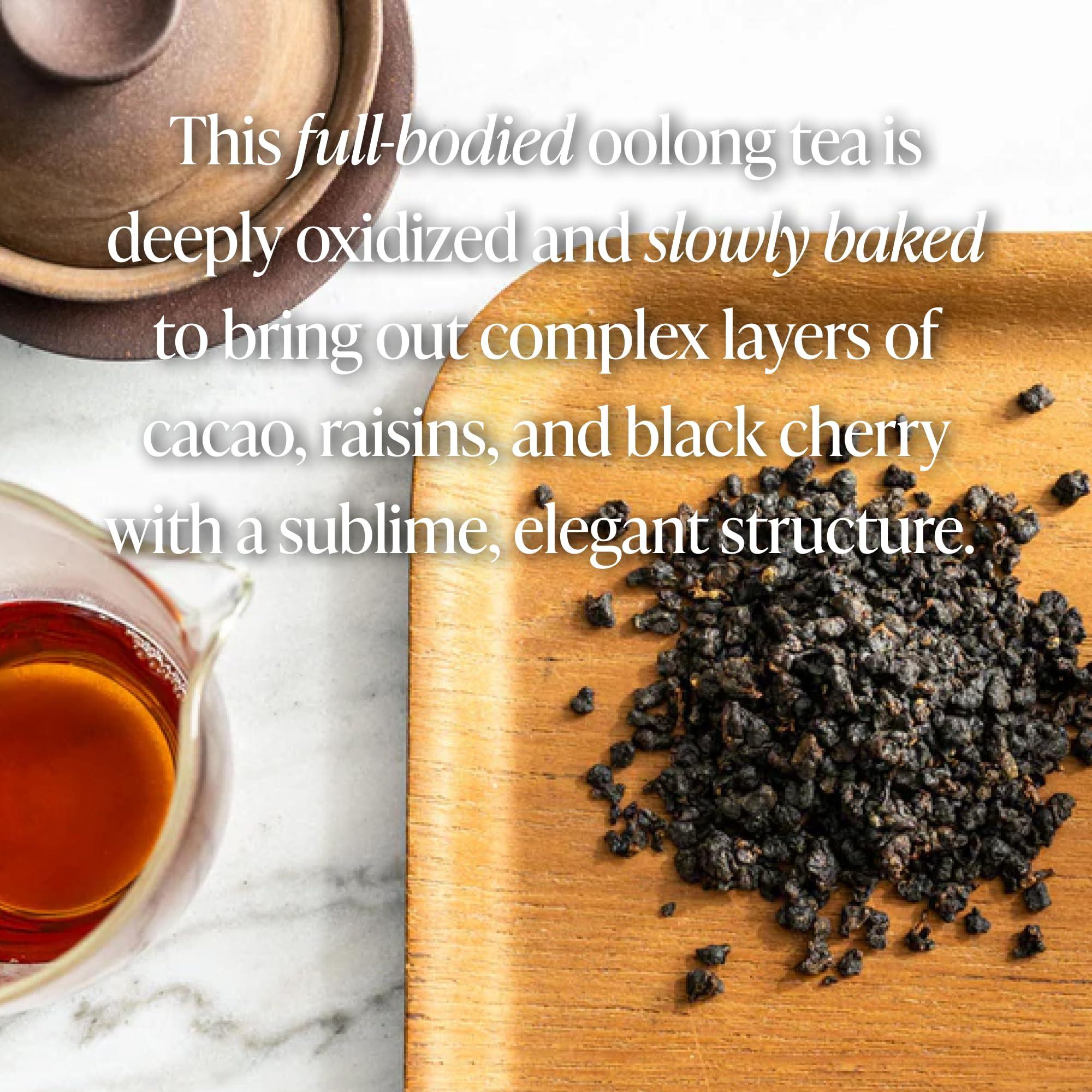 Rishi Tea Rishi Tea Ruby Oolong Tea - Organic Sachet Bags, Caffeinated Slow Baked Ball Rolled Oolong, Enjoy Hot or Iced - 15 Count (Pack of 1)